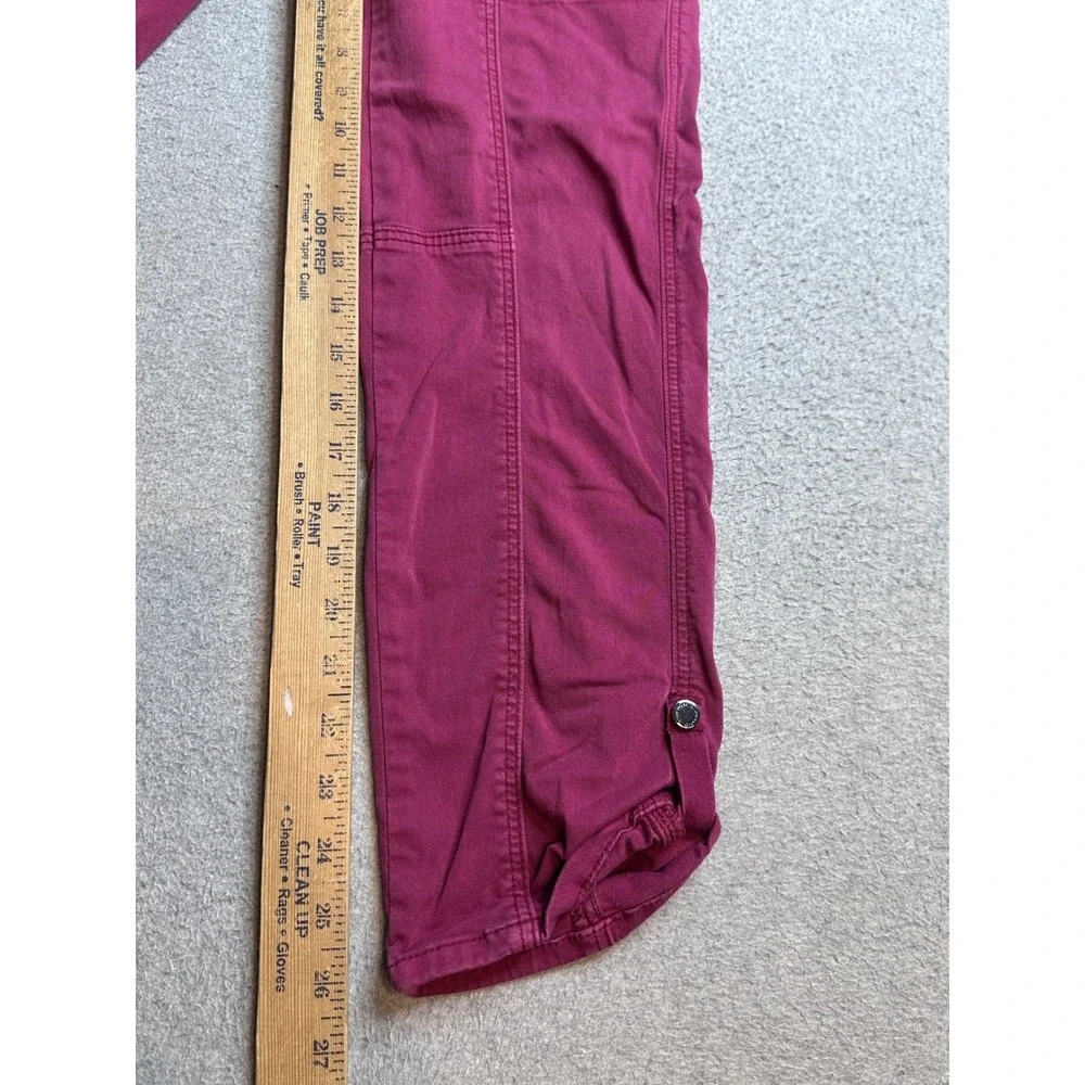 White House Black Market The Straight Crop Pants Womens 2 Magenta Pink Casual - Picture 15 of 16